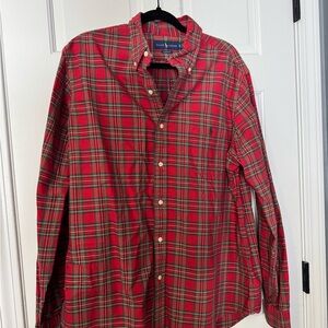 Ralph Lauren Red and Green Plaid Button-Down Shirt - LNWOT